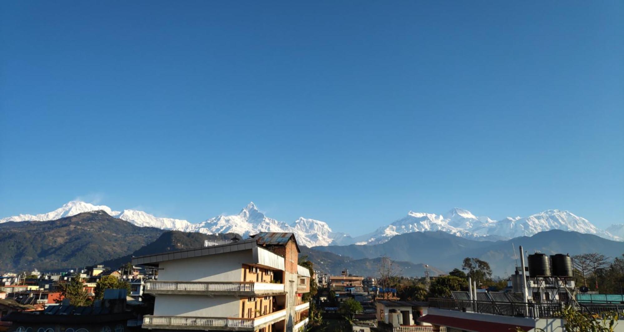 Hotel Mountain View Pokhara Exterior foto